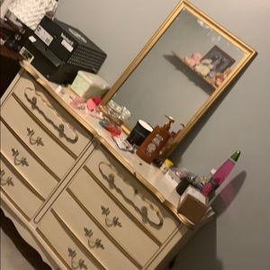 Dresser with mirror